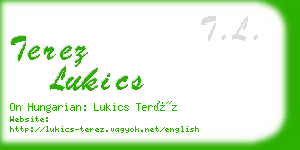 terez lukics business card